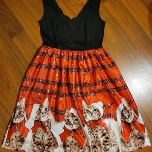 SOLDChristmas Cat Dress!!!